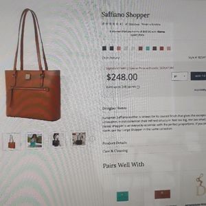 Auth Dooney & Bourke Saffiano Shopper